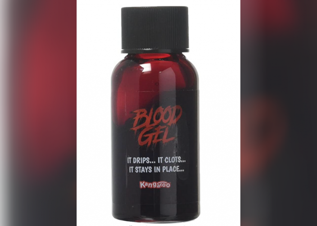 Fake blood becomes a costume option